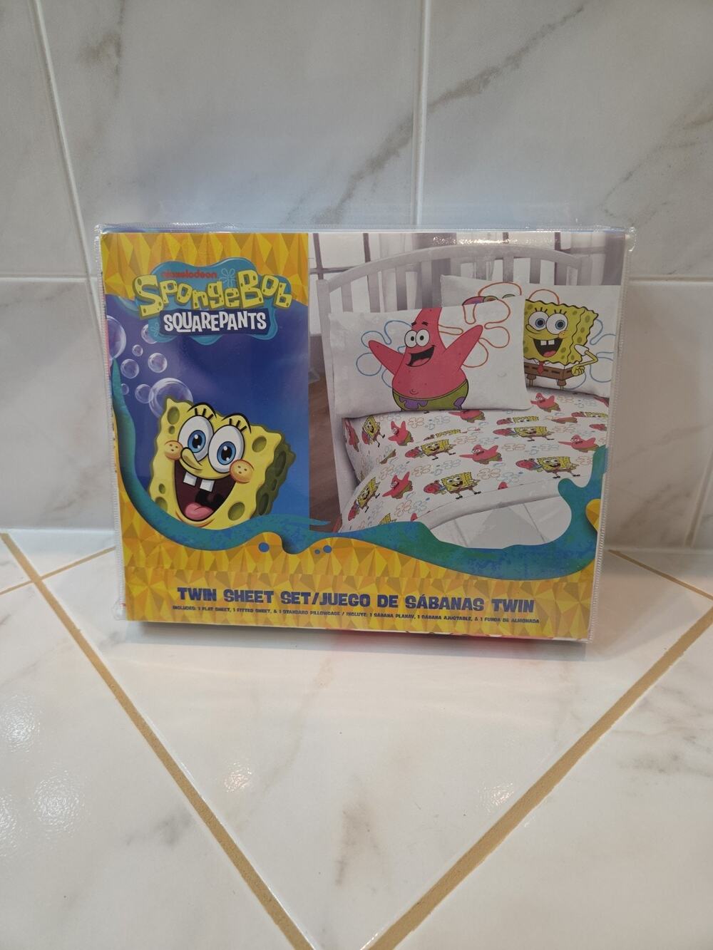 Spongebob Squarepants Bed Sheet Twin 3 piece Set
